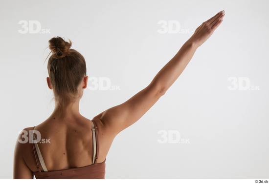 Woman White Slim Female Studio Poses