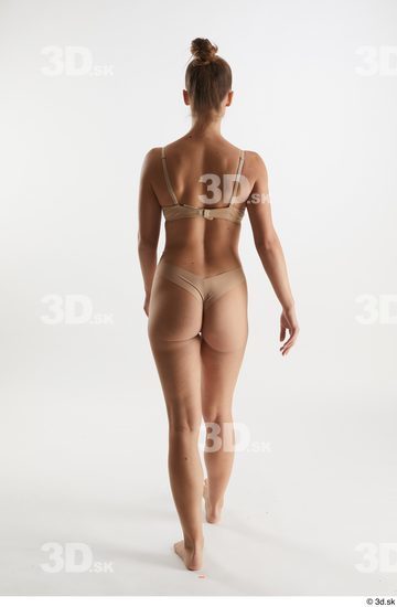 Woman White Slim Female Studio Poses