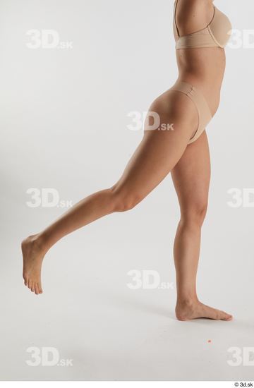 Woman White Slim Female Studio Poses