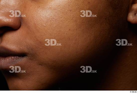 Face Cheek Skin Woman Black Chubby Studio photo references