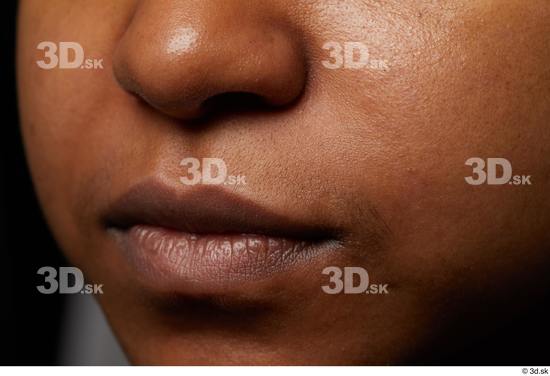 Face Mouth Nose Skin Woman Black Chubby Studio photo references