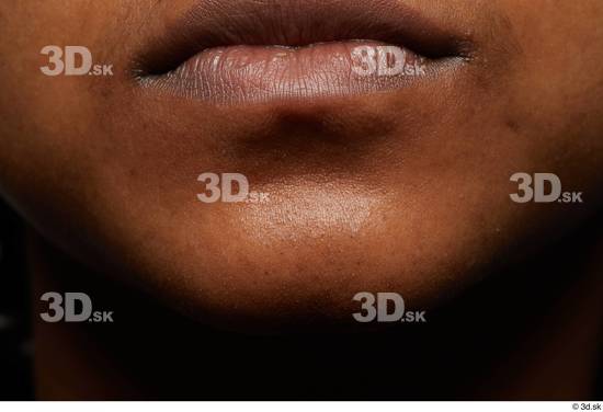 Face Mouth Skin Woman Black Chubby Studio photo references