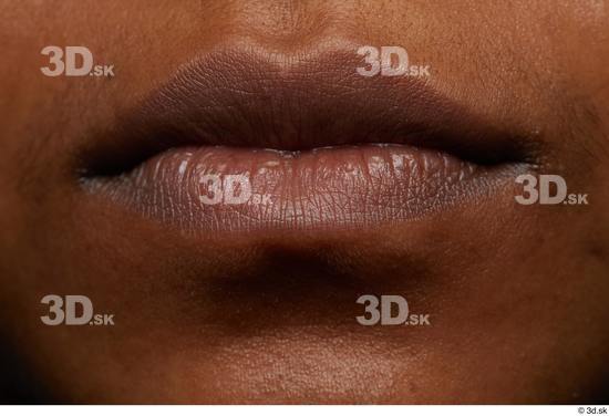 Face Mouth Skin Woman Black Chubby Studio photo references