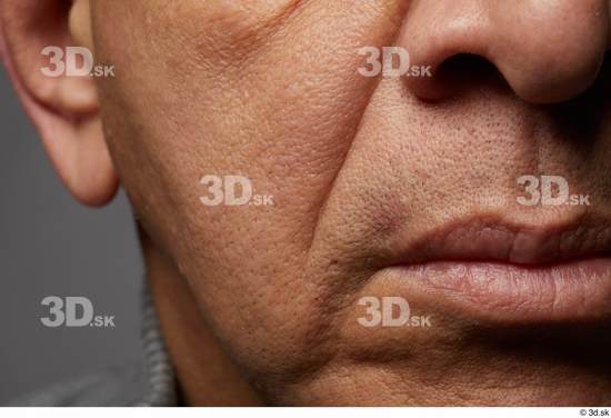 Face Mouth Nose Cheek Skin Man Slim Wrinkles Studio photo references