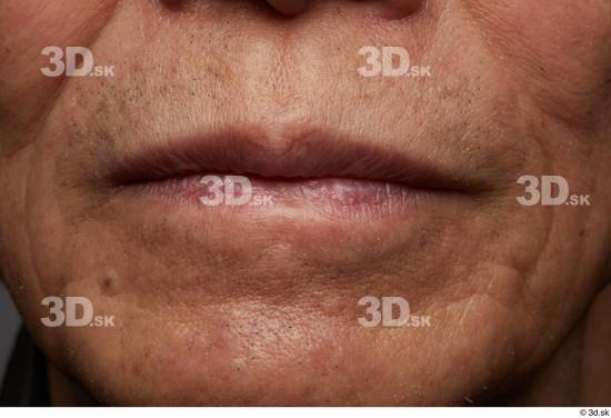 Face Mouth Skin Man Asian Slim Wrinkles Studio photo references