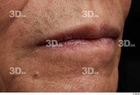 Face Mouth Skin Man Asian Slim Wrinkles Studio photo references