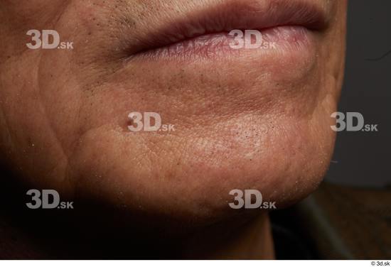 Face Mouth Skin Man Asian Slim Wrinkles Studio photo references