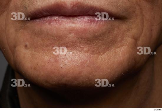 Face Mouth Skin Man Asian Slim Wrinkles Studio photo references