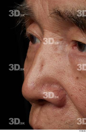 Face Nose Skin Man Asian Slim Wrinkles Studio photo references