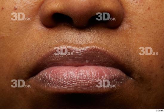 Face Mouth Skin Woman Black Chubby Studio photo references