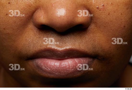 Face Mouth Nose Skin Woman Black Chubby Studio photo references