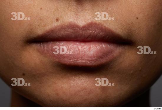 Face Mouth Skin Woman Black Slim Studio photo references