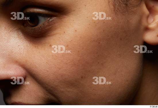 Eye Face Cheek Skin Woman Black Slim Studio photo references