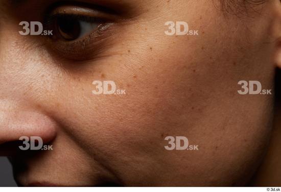 Eye Face Cheek Skin Woman Black Slim Studio photo references