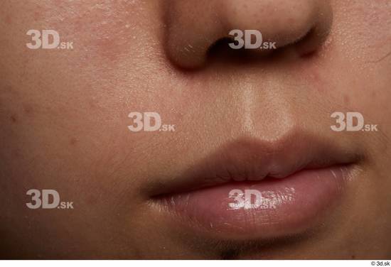 Face Mouth Nose Skin Woman Asian Slim Studio photo references