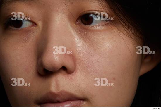 Eye Face Mouth Nose Cheek Skin Woman Asian Slim Studio photo references