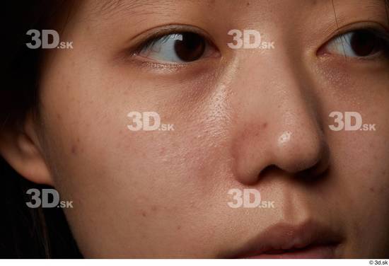 Eye Face Nose Cheek Skin Woman Asian Slim Studio photo references