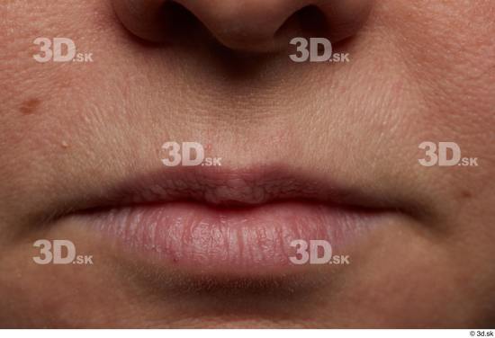 Face Mouth Skin Woman White Chubby Wrinkles Studio photo references