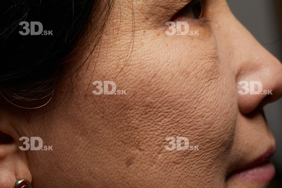 Face Mouth Nose Cheek Hair Skin Woman Asian Slim Wrinkles Studio photo references