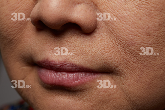 Face Mouth Nose Skin Woman Asian Slim Wrinkles Studio photo references