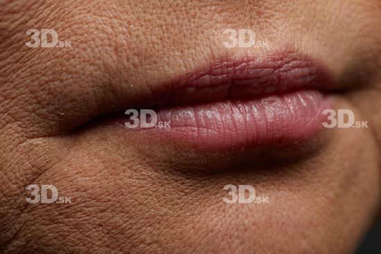 Face Mouth Skin Woman Asian Slim Wrinkles Studio photo references