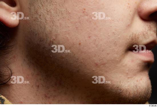 Face Mouth Cheek Skin Man White Slim Studio photo references