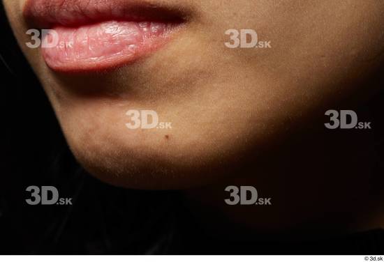 Face Mouth Skin Woman Asian Slim Studio photo references