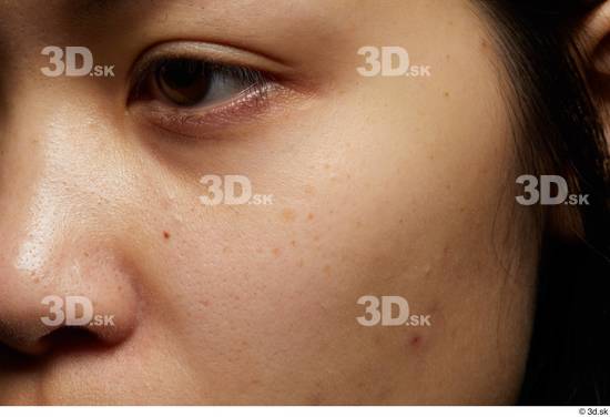 Eye Face Nose Cheek Skin Woman Asian Slim Studio photo references