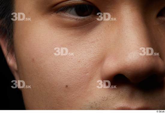 Face Nose Cheek Skin Man Asian Slim Studio photo references