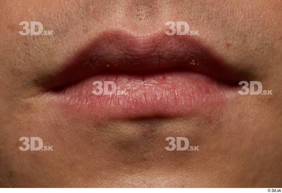 Face Mouth Skin Man Asian Slim Studio photo references