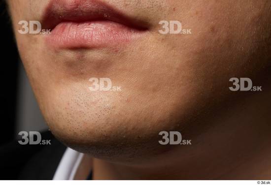 Face Mouth Skin Man Asian Slim Studio photo references