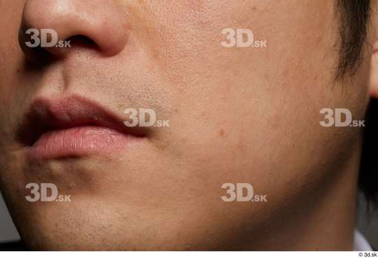 Face Mouth Cheek Skin Man Asian Slim Studio photo references