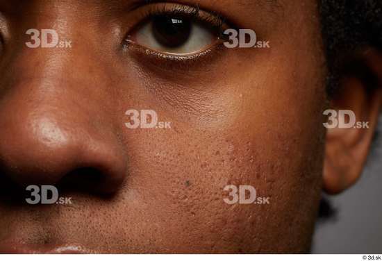 Eye Face Nose Cheek Skin Man Black Slim Studio photo references