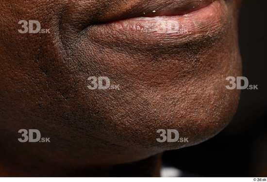 Mouth Skin Man Black Studio photo references