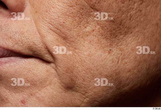 Face Mouth Cheek Skin Man Asian Slim Wrinkles Studio photo references