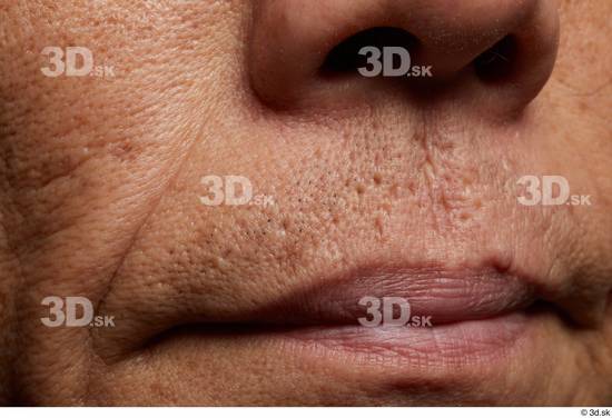 Face Mouth Skin Man Asian Slim Wrinkles Studio photo references