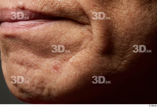 Face Mouth Skin Man Asian Slim Wrinkles Studio photo references