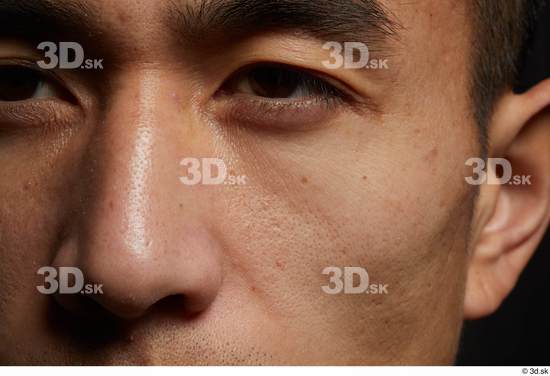 Eye Face Nose Cheek Skin Man Asian Slim Studio photo references