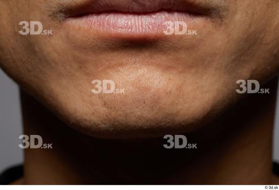 Face Mouth Skin Man Asian Slim Studio photo references