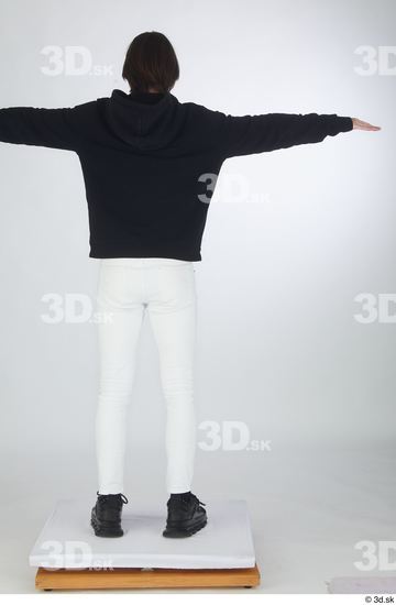 Man White Slim Male Studio Poses