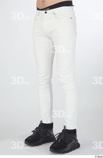 Man White Slim Male Studio Poses