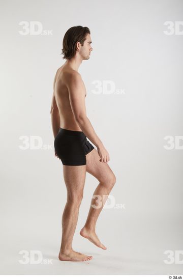 Man White Slim Male Studio Poses