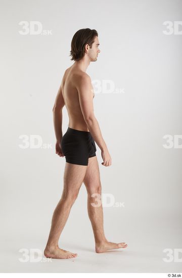 Man White Slim Male Studio Poses