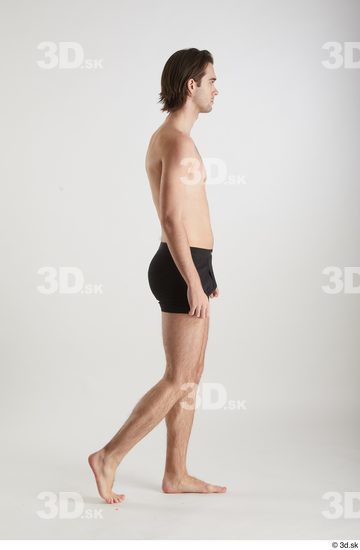 Man White Slim Male Studio Poses