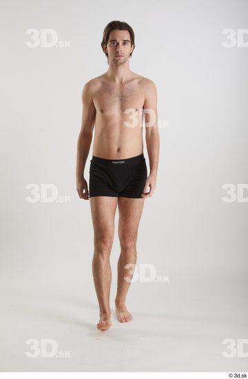 Man White Slim Male Studio Poses