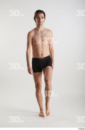 Man White Slim Male Studio Poses