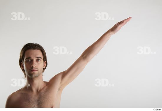 Man White Slim Male Studio Poses