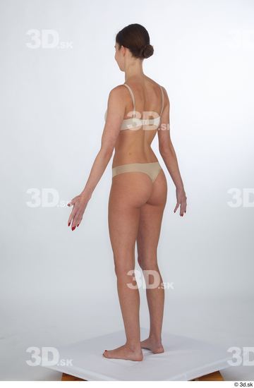 Woman White Slim Female Studio Poses