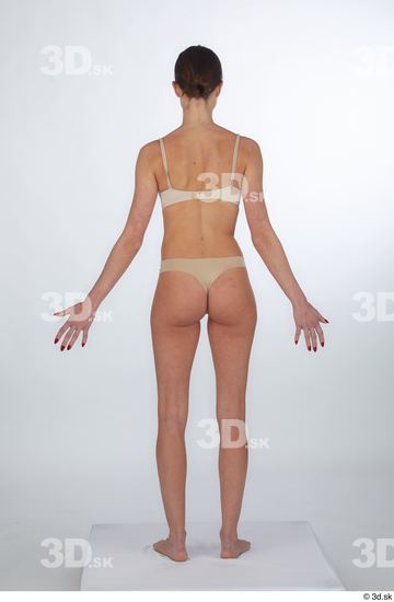 Woman White Slim Female Studio Poses