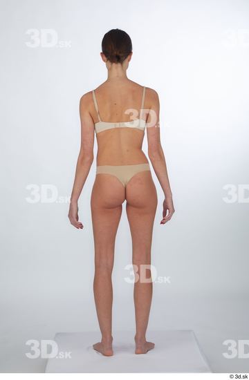 Woman White Slim Female Studio Poses